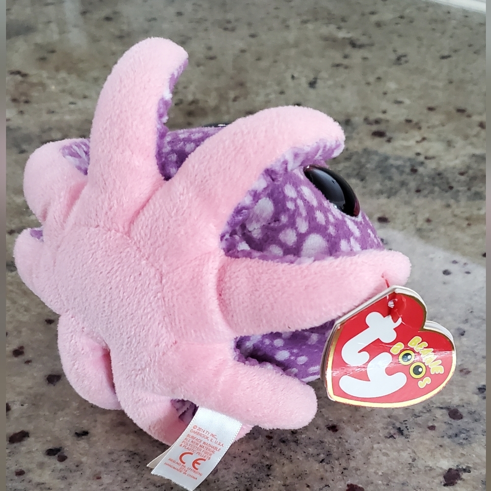 TY Beanie Boo "Legs" Purple and White Octopus 2014 (4") - NWT - Picture 4 of 10